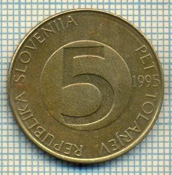 11000 MONEDA- SLOVENIA - 5 TOLARJEV -anul 1995 -STAREA CARE SE VEDE foto