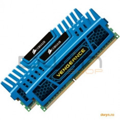 Corsair DDR3 4GB 1600MHz, KIT 2x2GB, 9-9-9-24, radiator Blue Vengeance, dual channel, 1.5V foto