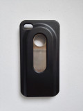 Husa tip capac iPhone 4 4s, Negru