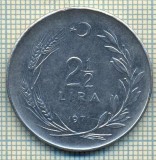 11006 MONEDA- TURCIA - 2 1/2 LIRA -anul 1971 -STAREA CARE SE VEDE, Europa