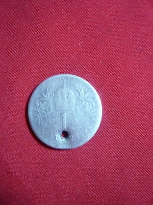Moneda- Medalion 1 kor. 1902 Austria Fr.Josef ,gaurita , argint foto