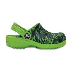 Saboti pentru copii Crocs Classic Graphic Clog Volt Green (CRC204118-395) foto