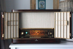 Radio lampi Siemens Schatulle H42, complet restaurat foto