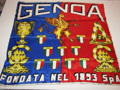 Steag fotbal suporter - GENOA foto