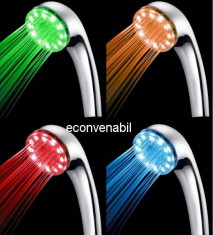 Shower LED Para de dus iluminata 4 culori foto