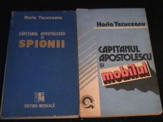 HORIA TECUCEANU-2 CARTI-1=CPT APOSTOLESCU SI MOBILUL-2=C.APOST SI SPIONII- foto