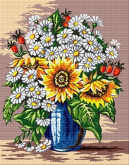 Goblen Vaza cu flori foto