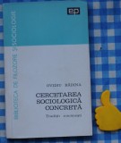 Cercetarea sociologica concreta Ovidiu Badina