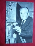 Ilustrata - Alfred Hitchcock si prima lui camera de filmat