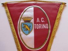 Fanion fotbal (dimensiuni mari 37x27 cm) - AC TORINO (Italia) foto