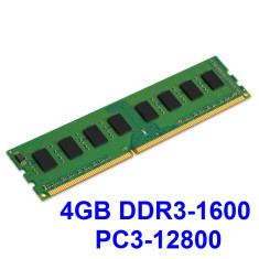 4GB DDR3-1600 PC3-12800 1600MHz , Memorie PC Desktop DDR3 Testata cu Memtest86+