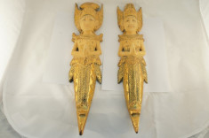 Statuete lemn Rama Sita 50cm 2/set foto