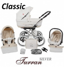 Carucior Clasic Turran Silver ECO - Grupa 0+ (3 in 1) foto