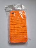 Husa iPhone 4 4s perforata portocalie noua, Portocaliu