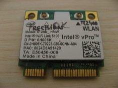 Placa wireless Dell Precision M2400, Intel WiFi Link 5100, 512AN_HMW, 0H006K