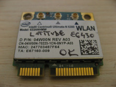 Placa wireless Dell Latitude E6430, Centrino Ultimate-N 6300, 633ANHMW, 04W00N foto