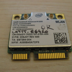 Placa wireless Dell Latitude E6420, Centrino Advanced-N 6205, 62205ANHMW, 0X9JDY