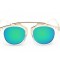 Ochelari Soare Unisex Aviator - Protectie UV 100% , UV400 - Incolor + Verde