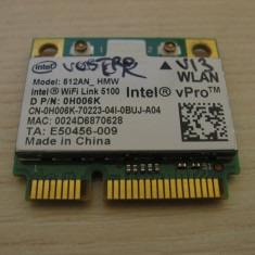 Placa de retea wireless Dell Vostro V13, Intel WiFi Link 5100, 512AN_HMW, 0H006K