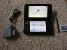 Nintendo 3DS XL+joc 3d+incarcator original SOFT 10.7.0 MODABIL foto