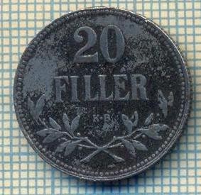 11069 MONEDA - UNGARIA - 20 FILLER -anul 1917 -STAREA CARE SE VEDE foto