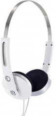 Casti 4World stereo cu pernite de urechi confortabile &amp;quot;Color&amp;quot;, 1,5m, albe foto