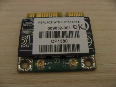 Placa de retea wireless HP ProBook 6475b, Broadcom BCM943228HM4LP1, 669832-001 foto