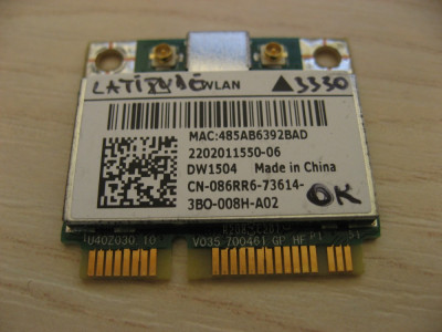 Placa de retea wireless Dell Latitude 3330 DW1504 086RR6 Broadcom BCM94313HMG2L foto