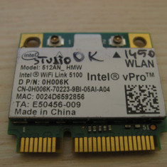 Placa de retea wireless Dell Studio 1450, Intel WiFi Link 5100, 512AN_HMW 0H006K