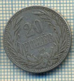 11086 MONEDA - UNGARIA - 20 FILLER -anul 1893 -STAREA CARE SE VEDE, Europa