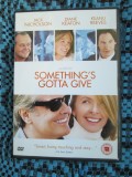 SOMETHING&#039;S GOTTA GIVE (1 FILM DVD ORIGINAL cu JACK NICHOLSON si KEANU REEVES)