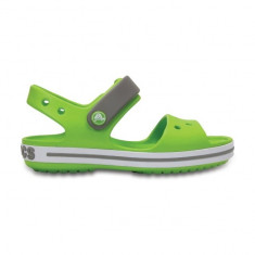 Sandale Crocs Crocband Sandal Kids Volt Green/Smoke (CRC12856-3K9) foto