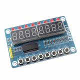Display LED cu 8 cifre și butoane bazat pe TM1638 (t.1327)