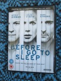 DVD Original Before I Go to Sleep (2014) cu Nicole Kidman si Colin Firth - Thriller, Mister, Drama - Stare Foarte Buna