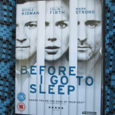 BEFORE I GO TO SLEEP (1 FILM DVD ORIGINAL cu NICOLE KIDMAN si COLIN FIRTH)