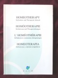 &quot;HOMEOTHERAPY. Definitions and Therapeutic Schools&quot;, Homeoterapie. Carte noua