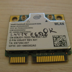 Placa wireless Dell Latitude E6520, Centrino Advanced-N 6205, 62205ANHMW, 0X9JDY