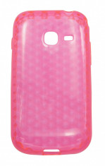 Husa silicon roz (tip fagure) pentru telefon Samsung Galaxy Ace Duos S6802 foto