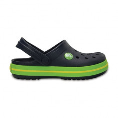 Saboti pentru copii Crocs Crocband Clog K Navy/Volt Green (CRC204537-4K6) foto