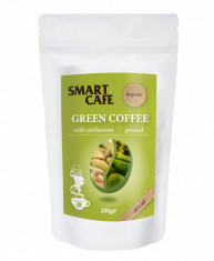 Cafea verde macinata decofeinizata cu cardamom bio 200g foto