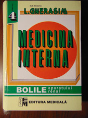 Medicina interna, vol 4: bolile aparatului renal - L. Gherasim (2002) foto