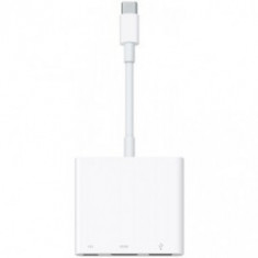 Adaptor Apple 1x USB 3.1 tip C Male - 1x HDMI Female - 1x USB 3.1 tip C Female - 1x USB 3.1 Female, alb foto