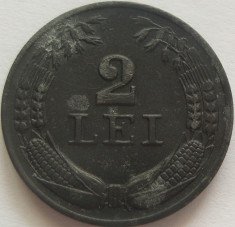 Moneda 2 Lei - ROMANIA, anul 1941 *cod 4727 Zinc foto