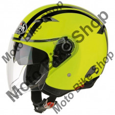 Casca semi integrala Airoh City One Yellow Gloss, galben fluo, M=57-58, foto