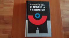 O TEORIE A SEMIOTICII- UMBERTO ECO foto