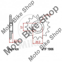 Pinion fata 420 Z15, JTF1906.15, foto