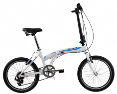 Bicicleta Pliabila DHS Folding 2095 (2017) Alb-Albastru foto