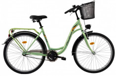 Bicicleta DHS Citadinne 2832 (2017) Verde, 450mm foto