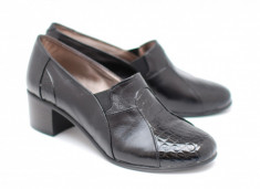 Pantofi dama piele naturala - eleganti -casual - PHP34LACNBOX foto