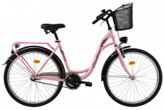 Bicicleta DHS Citadinne 2832 (2017) Roz, 480mm foto